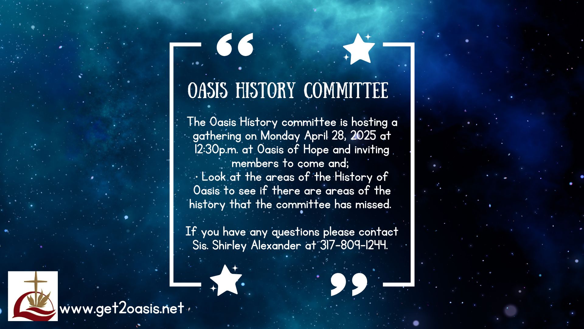 Oasis History Committee