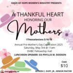 Women's Ministry Annual Pre-Mother's Day Celebration