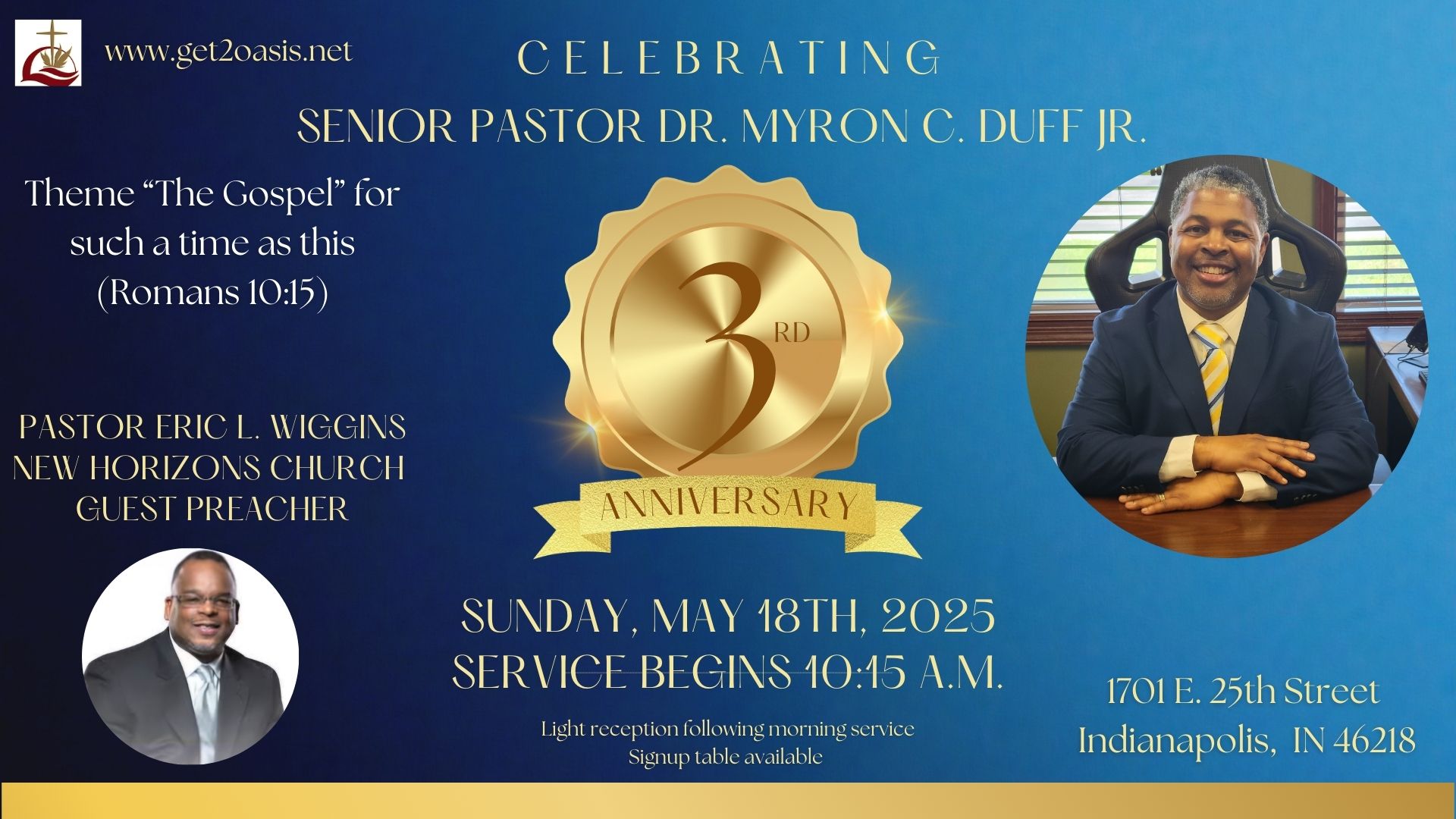 Pastor Duff's 3rd Pastoral Anniversary