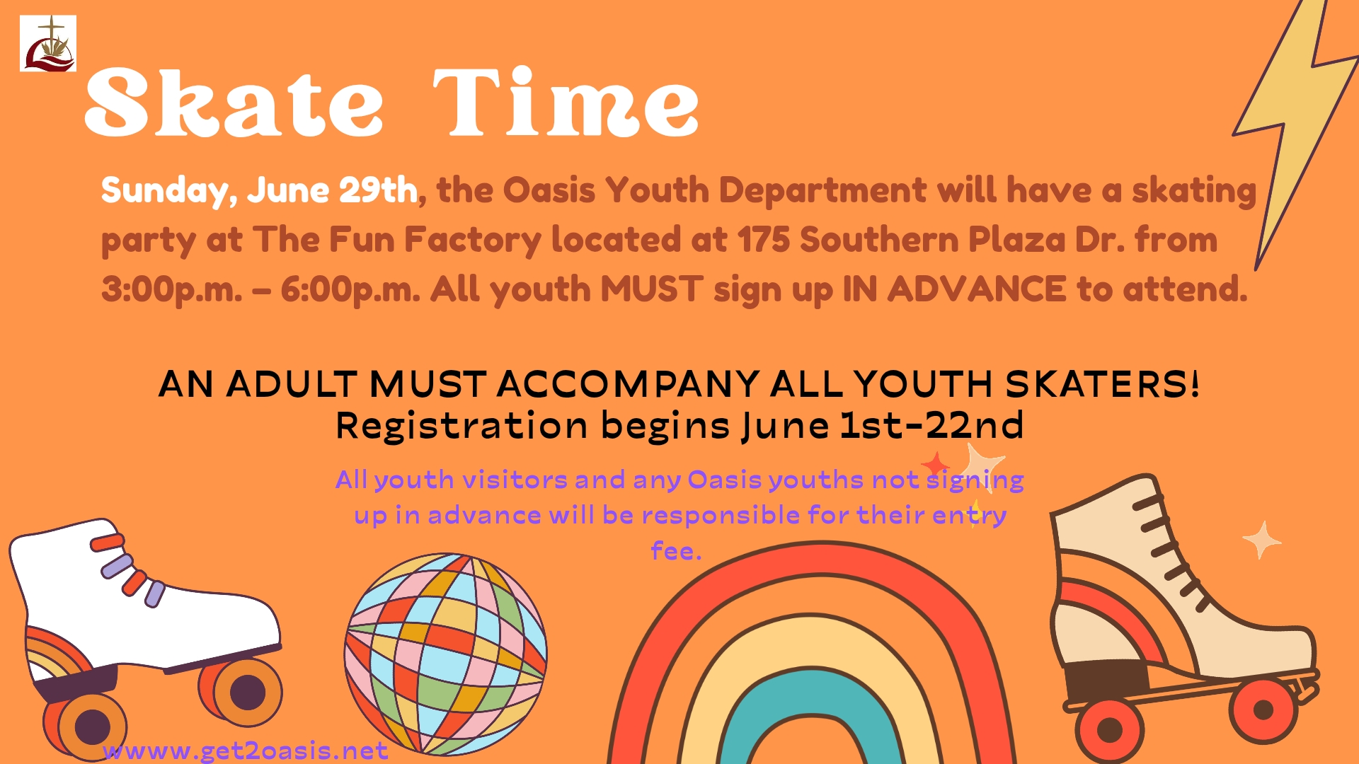 Youth Ministry Skating Event